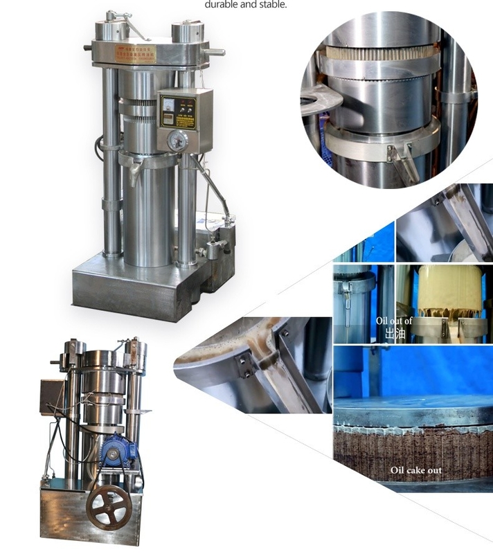 1.1KW Facile utilizzo Pressa idraulica per olio di sesamo macchina per l'olio di oliva 6YY-185 attrezzature per la lavorazione dell'olio di avocado