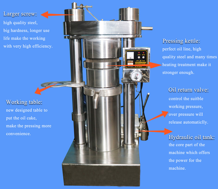 220V/380V attrezzature per l'estrazione di olio di burro di cacao per attrezzature di pressatura di olio liquido di cacao