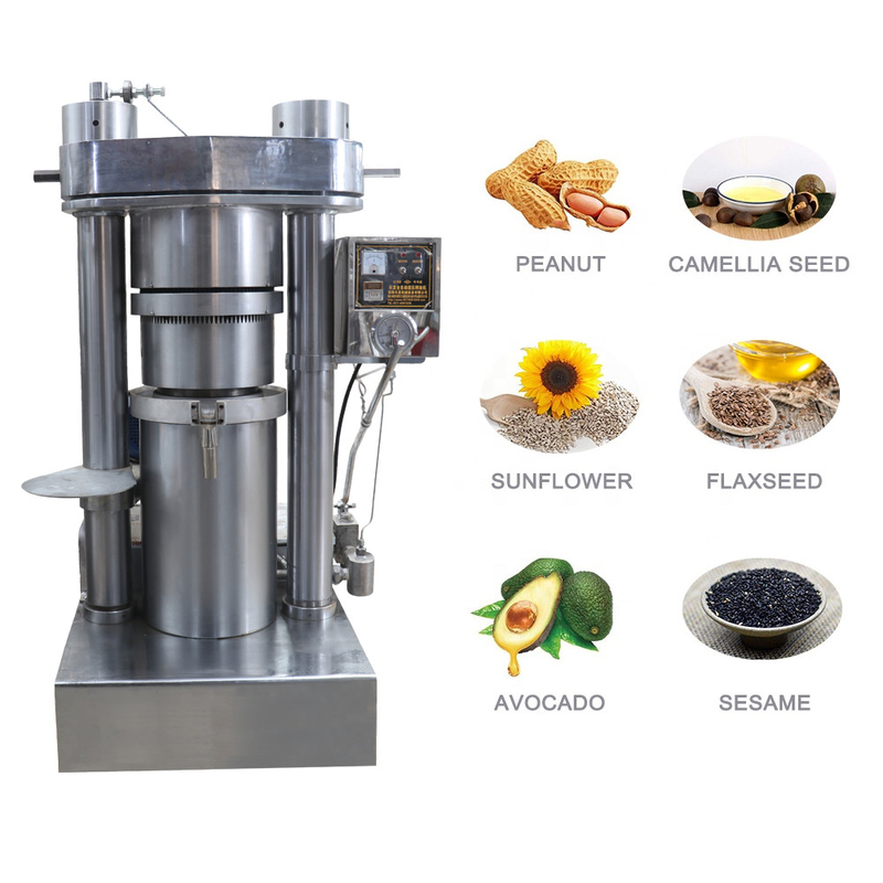 Pressatrice idraulica automatica per olio 60-100 Kg/h Capacità 0-60MPa Intervallo di pressione 2,2 Kw Potenza