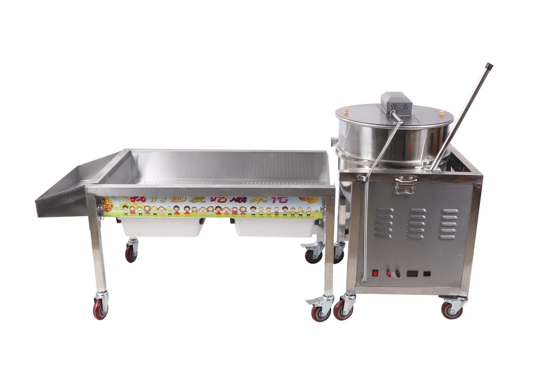macchina per fare i popcorn portatile del cereale di forma della palla della macchina del popcorn del bollitore con il miscelatore automatico